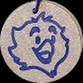 La médaille Azimath Champion Progression, argentée, gravée du visage d’Azi